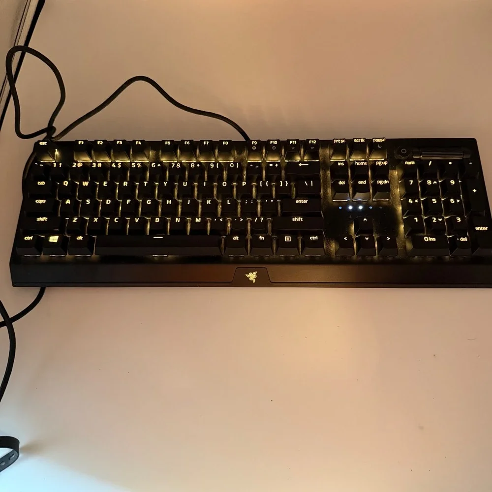 Razer BlackWidow V3 Mechanical Gaming Keyboard Green Switches RZ03-0354 Black